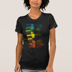 Musiker för musik för tangentbordpianogåvan t shirt