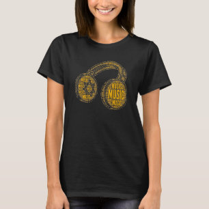 Musiker för musikhögtelefoner till Mamma T Shirt