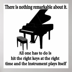 Musiker för pianist för pianospelareaffisch poster