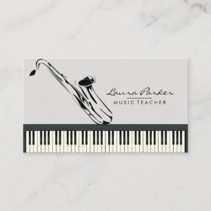 Musiker för tangentbord för piano för visitkort