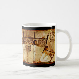 Musiker från Akhnaton Egyptian Mugg