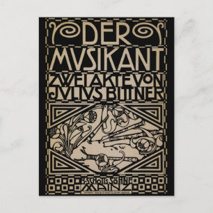 Musiker från Koloman Moser 1909 Vykort