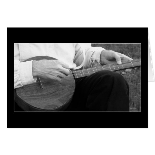 Musiker Hälsningskort (Framsidan Horizontal)