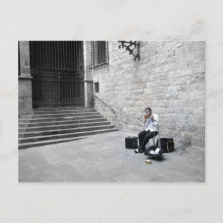 Musiker i Barcelona Vykort