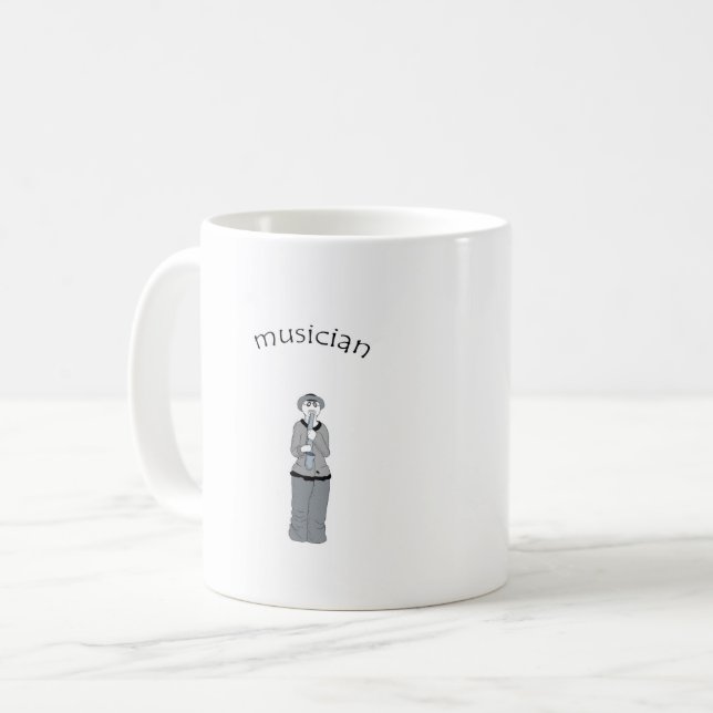 musiker kaffemugg (Framsida vänster)