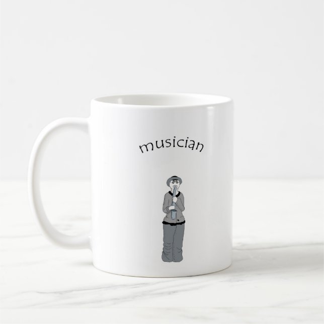 musiker kaffemugg (Vänster)