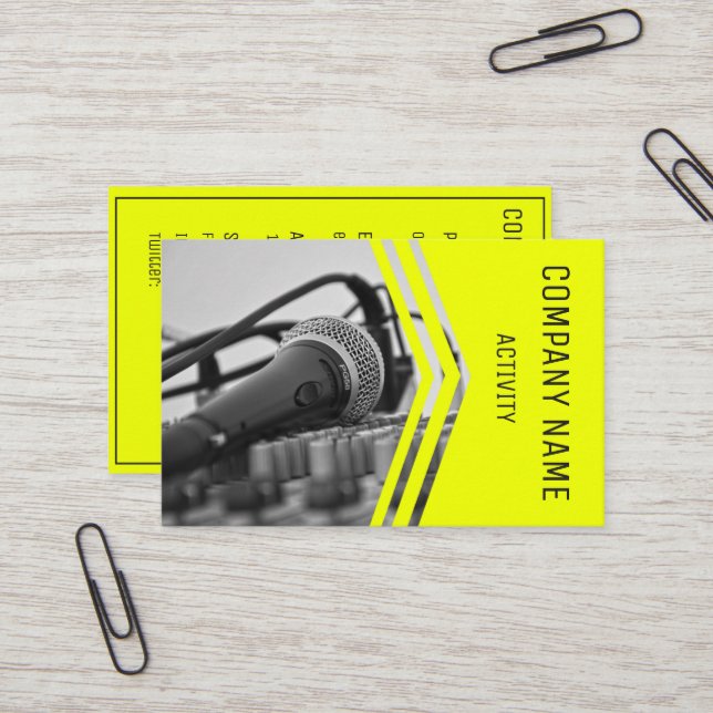 Musiker/ljudingenjör/sångare Visitkort (Fram/Back In Situ)