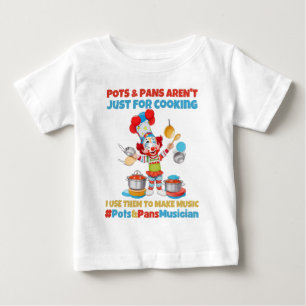 Musiker med pots och pans t shirt