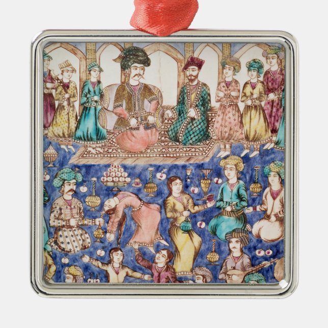 Musiker och dansare julgransprydnad metall (Framsidan)