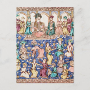 Musiker och dansare vykort