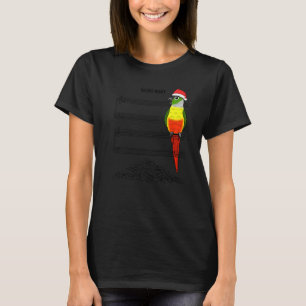Musiker Papegoja I Tyst Natt I Gul Grön Kind T Shirt