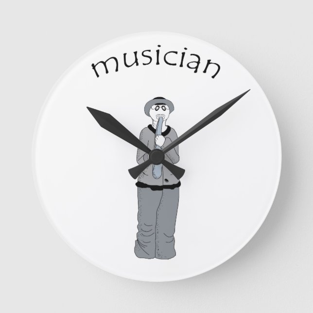 musiker rund klocka (Framsida)