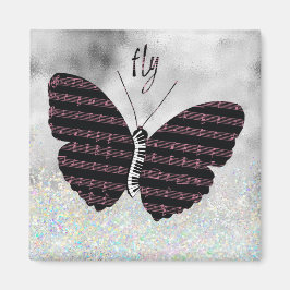 Musiker, sångare, Piano Player Butterfly Magnet