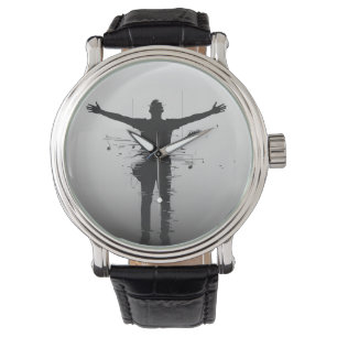 Musiker Siluett Armbandsur