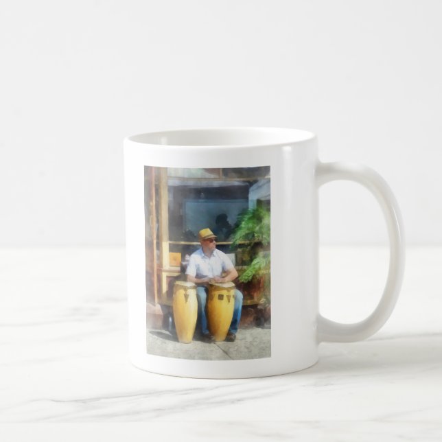 Musiker - spelar Bongo Drums Kaffemugg (Höger)