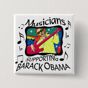 Musiker understödja Barack Obama Knapp