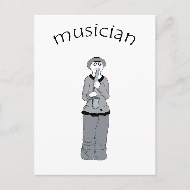 musiker vykort (Framsida)