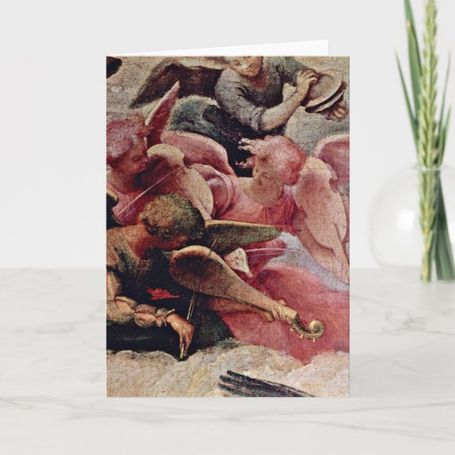 Musikeränglar (överträffa vänstert), vid den kort (Framsida)