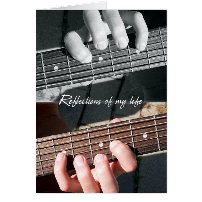 Musikerkort Hälsningskort (Framsidan)