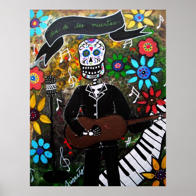 MUSIKERO DAY OF THE DEAD POSTER (Framsidan)