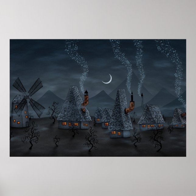 Musikers byn poster (Framsidan)