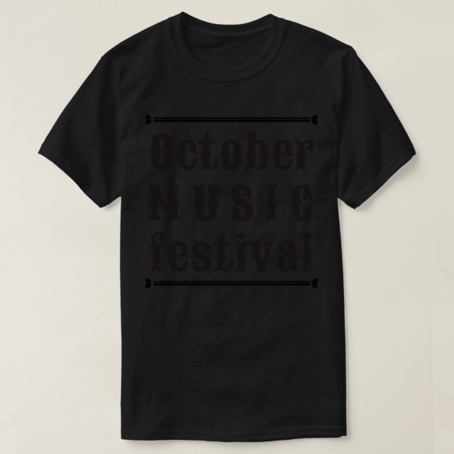 Musikfestival i oktober 1 t shirt (Design framsida)