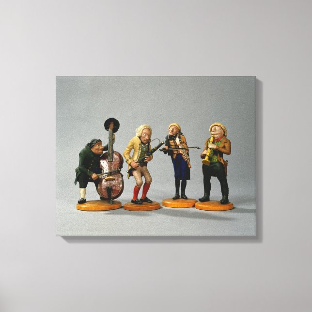 Musikfigurer i Caricature Canvastryck (Framsida)