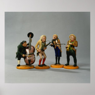 Musikfigurer i Caricature Poster