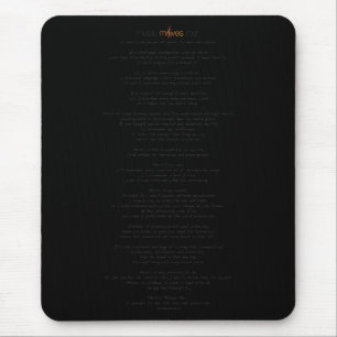 MusikflyttningMe™ Manifesto Mousepad Musmatta