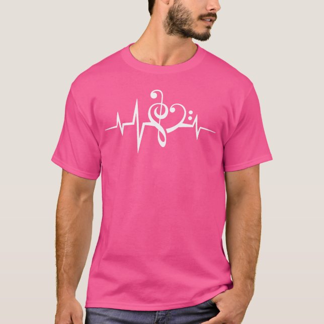 Musikfrekvens Musik älskare-presentfödelsefödelsef T Shirt (Framsida)