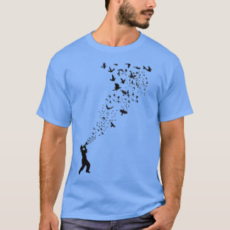 Musikfrihet Musik och fåglar 3 T Shirt