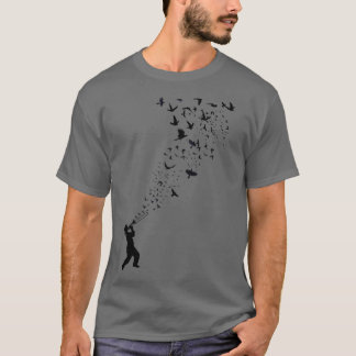 Musikfrihet Musik och fåglar 4 T Shirt