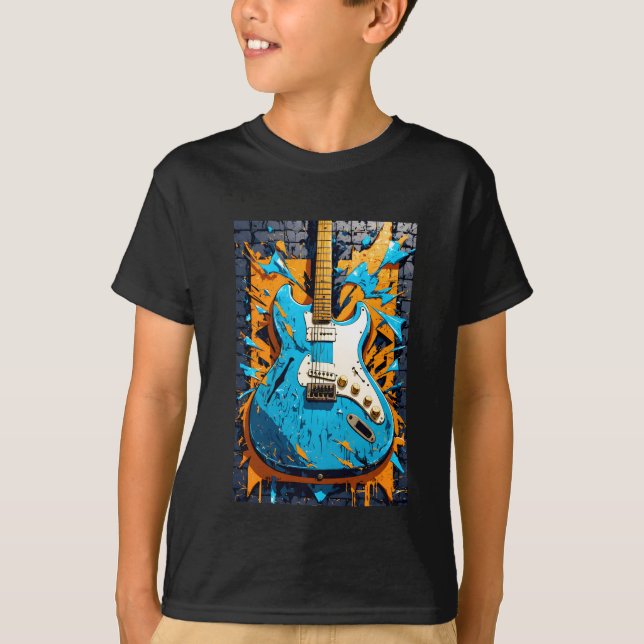 Musikgitarr T Shirt (Framsida)