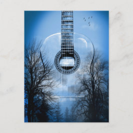 musikgitarr vykort
