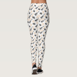 Musikgitarren radiosände leggings