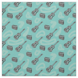 Musikgitarren radiosände mönster väljer tyg