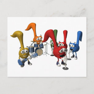 Musikgrupp Postkort Vykort