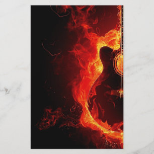 Musikguitar flames brandsedel dans Destiny's Flygblad