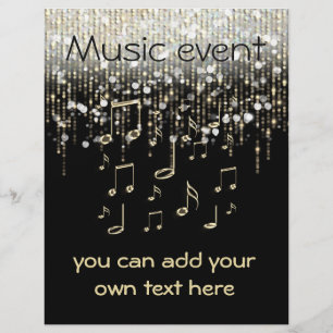 musikhändelse firande party reklamblad