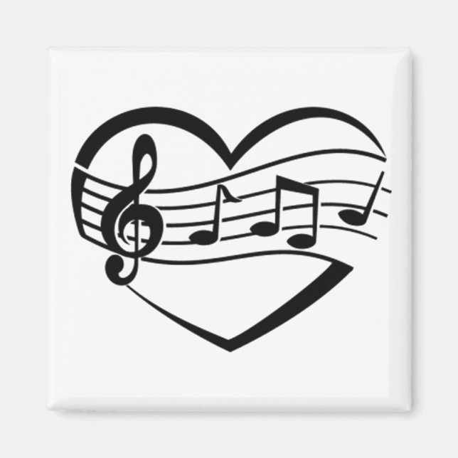 Musikhjärta Magnet (Framsidan)