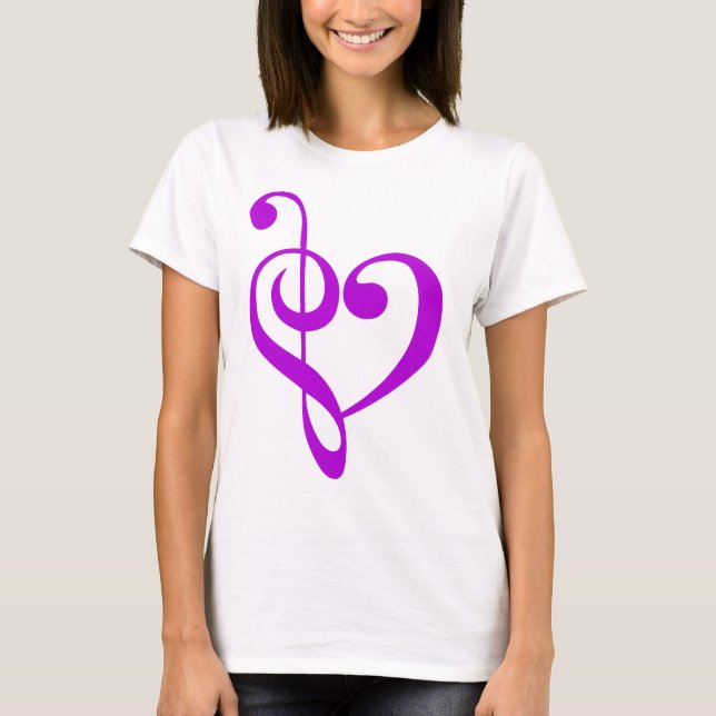 Musikhjärtalilor Tee Shirt (Framsida)