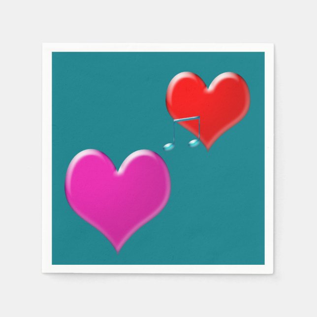 musikhjärtan pappersservett (Framsidan)