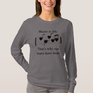 Musikhjärtslagskjorta Tee
