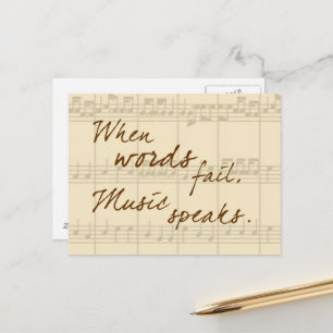 Musikhögtalare Vykort