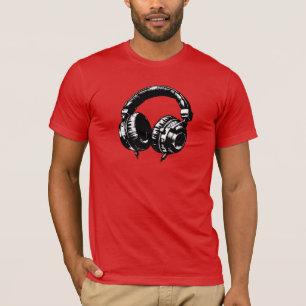 Musikhörlurar DJ Födelsedagsfest T Shirt