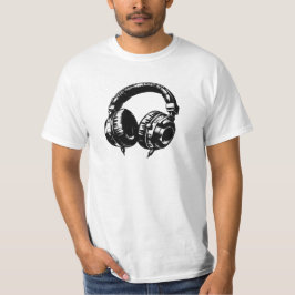 Musikhörlurar DJ Födelsedagsfest T Shirt