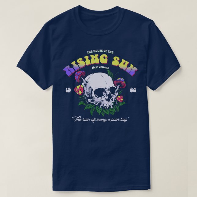 Musikhus i den Stigning Sol 1964-1960-talet T Shirt (Design framsida)