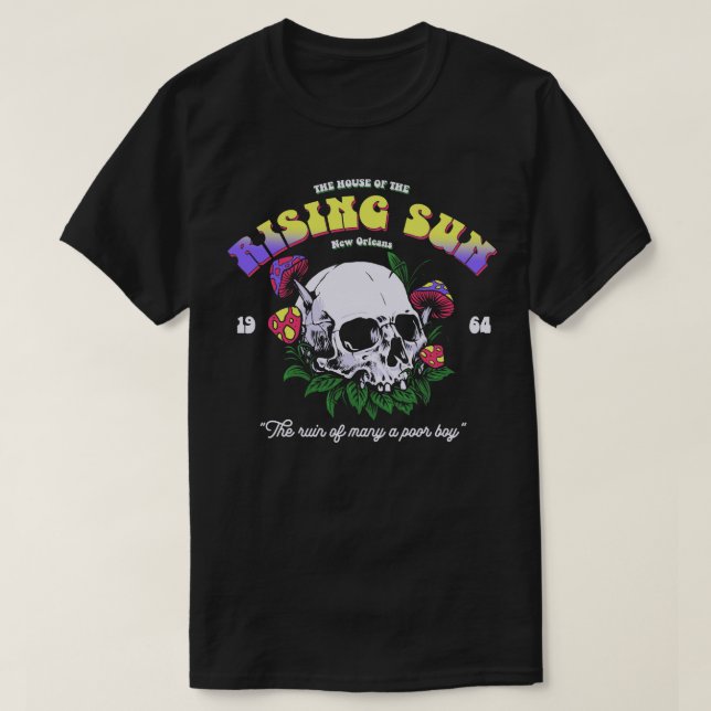 Musikhus i den Stigning Sol 1964-1960-talet T Shirt (Design framsida)