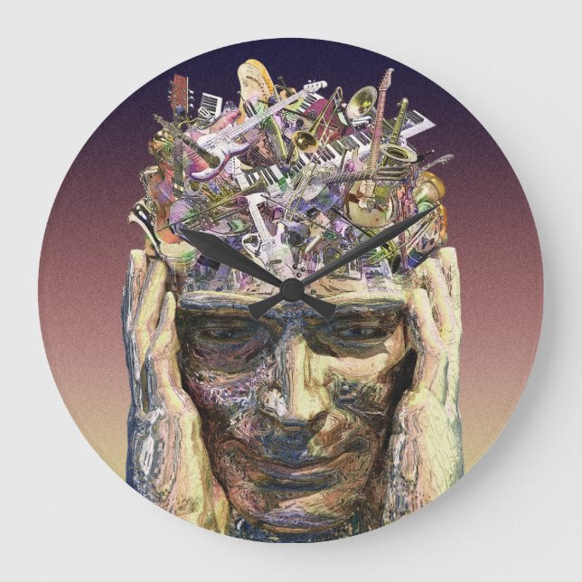 Musikhuvudklocka Stor Klocka (Framsida)