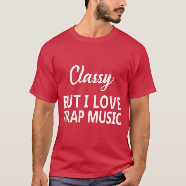 Musikidé Rollig Rap Hip Hop-chno RB idé idéer gi T Shirt (Framsida)